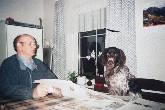 Fritz Schierke mit Dino von Neuenkämpen
